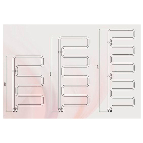 Электрический полотенцесушитель Grota Misterio 550х1700 El