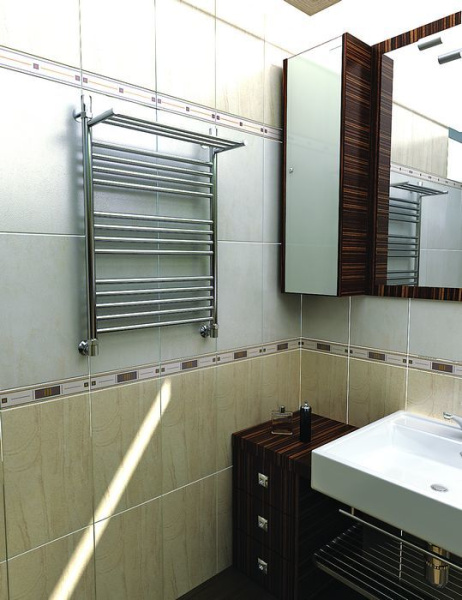 Водяной полотенцесушитель Тера БОГЕМА с полкой ПСБ-30-06 500х600