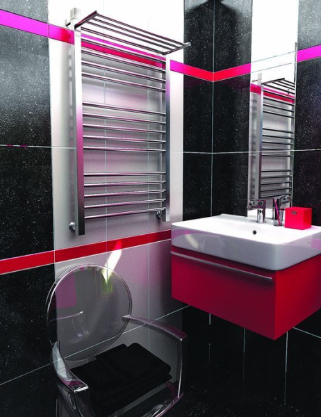 Водяной полотенцесушитель Тера БОГЕМА-ЛЮКС c полкой ПСВ-36-13 500х1000