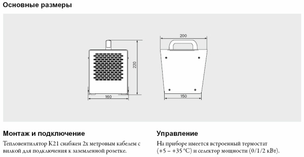Тепловая пушка Frico K21