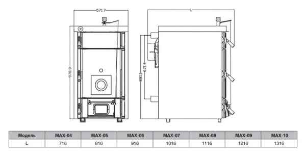 Твердотопливный котел Kentatsu MAX–10