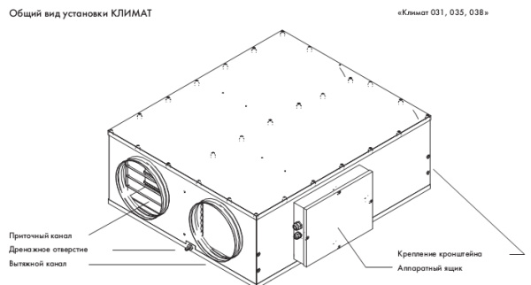Приточно-вытяжная установка GlobalVent Climate-031E